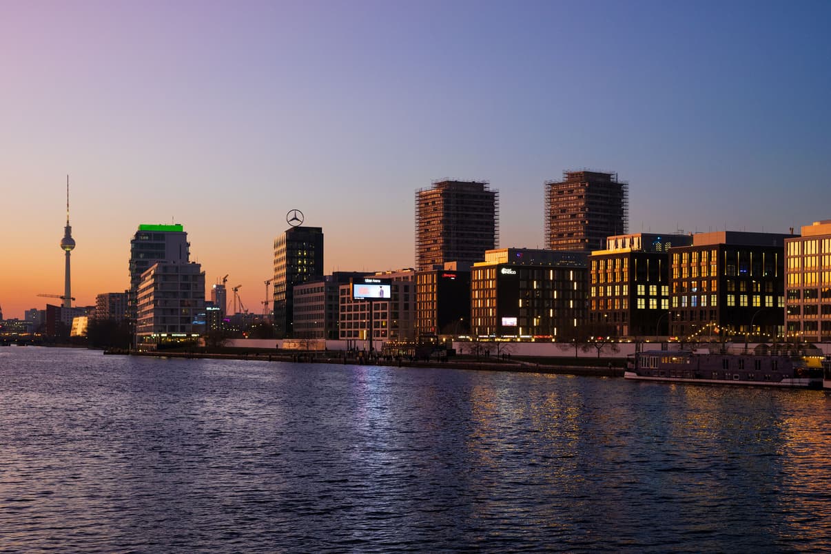 Sunset. Berlin, Germany.