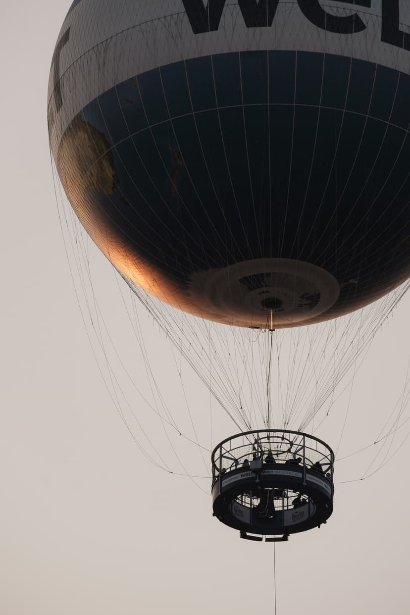 In the air. Berlin, Germany.