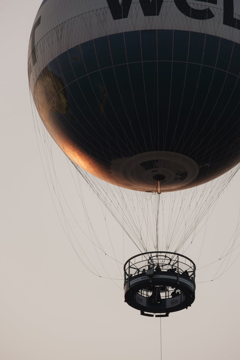 In the air. Berlin, Germany.