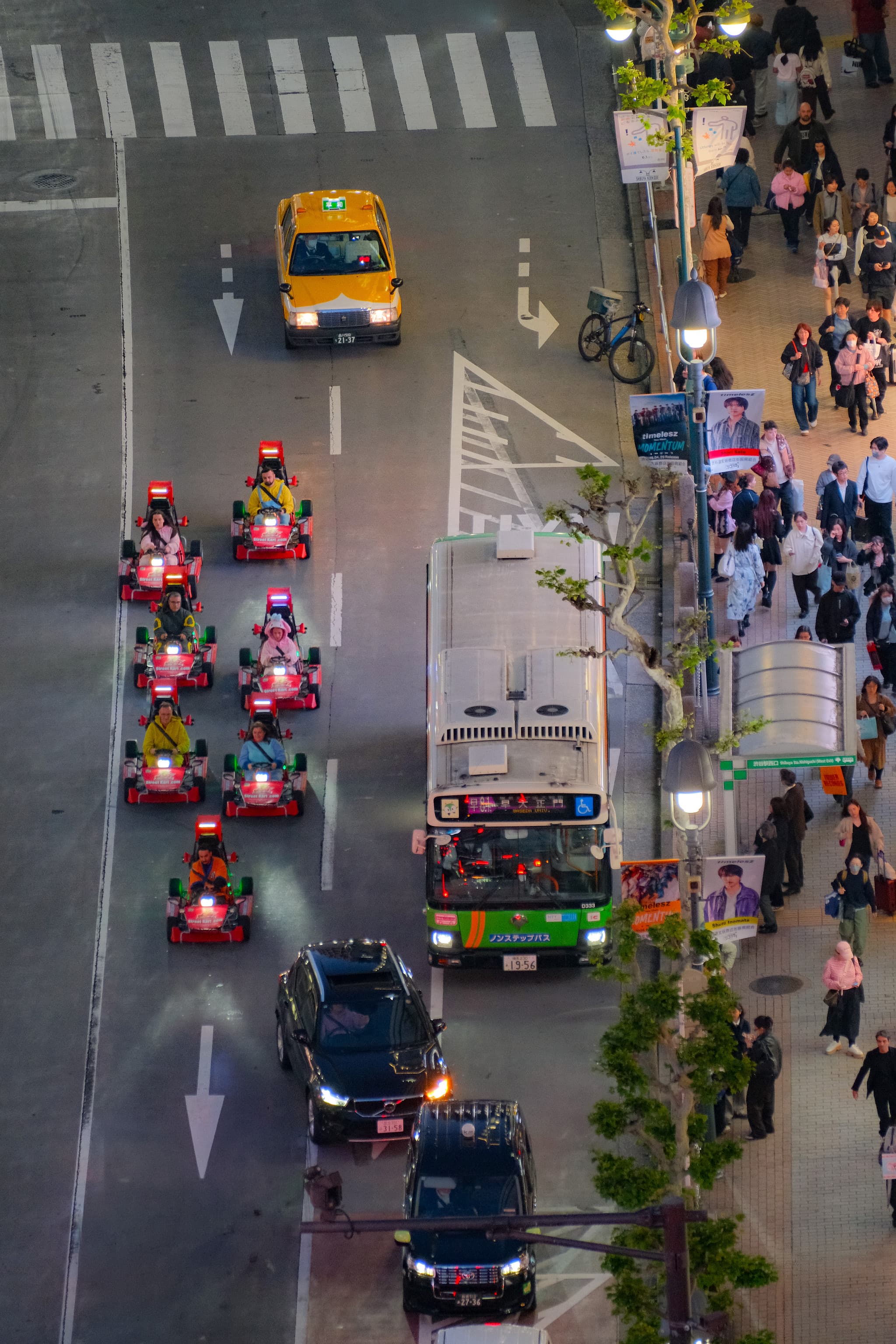 Shibuya carts. Tokyo, Japan.