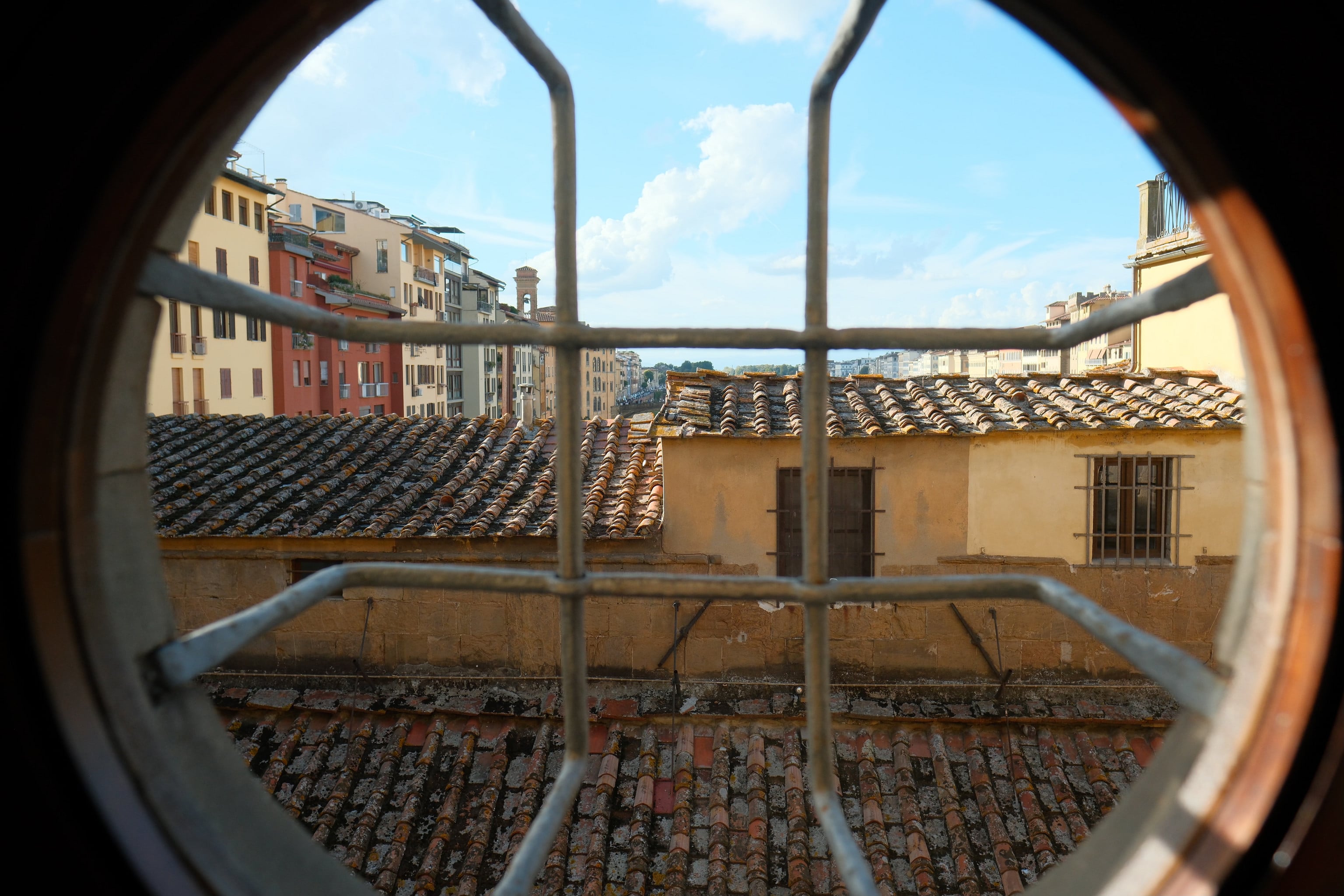 Florence through the window. Florence, Italy.