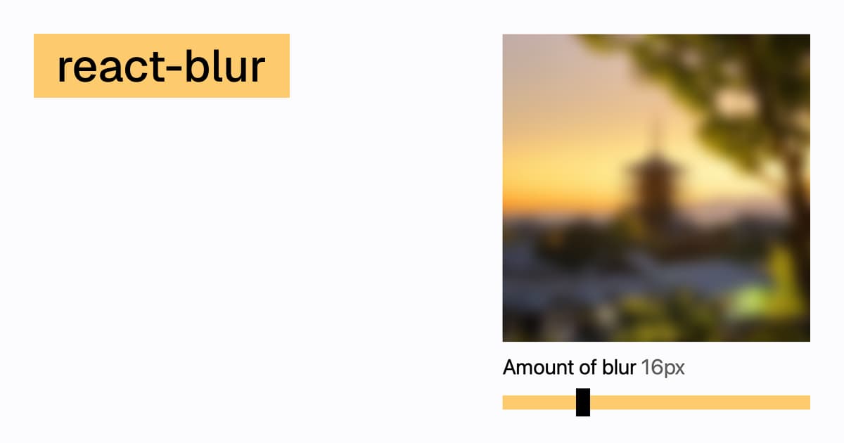 react-blur